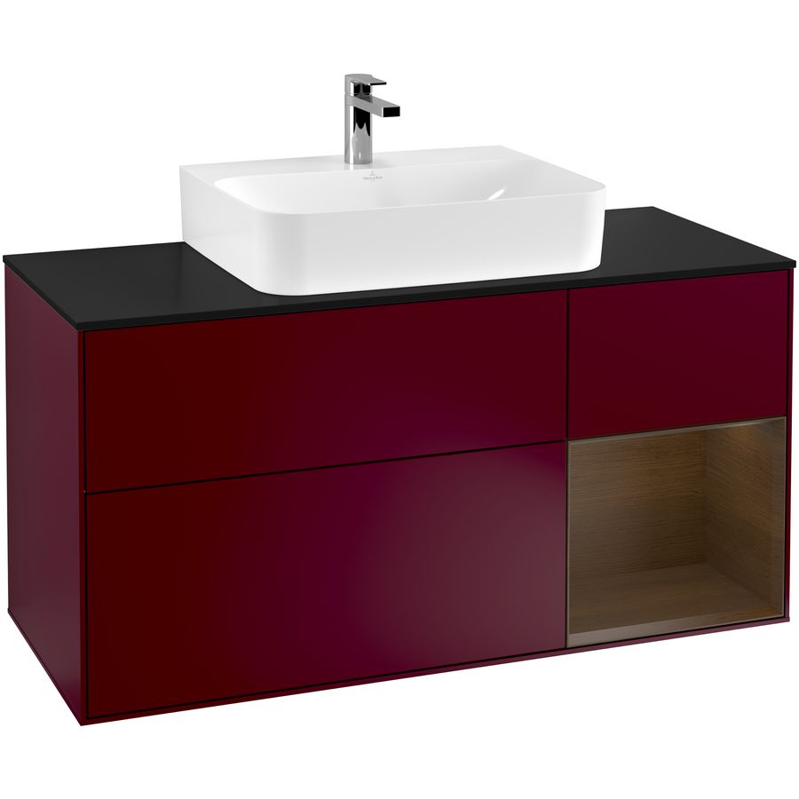 Wastafelonderkast Finion 1200x603x501mm Peony Matt Lacquer G172GNHB