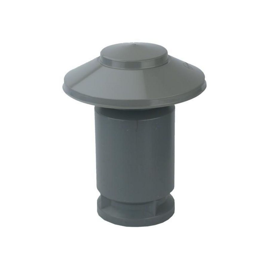 PVC ontluchtingskap dubbelwandig 125mm