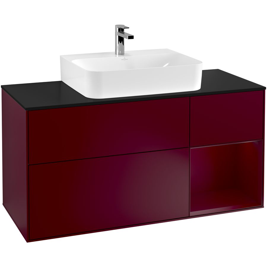 Wastafelonderkast Finion 1200x603x501mm Peony Matt Lacquer G172HBHB