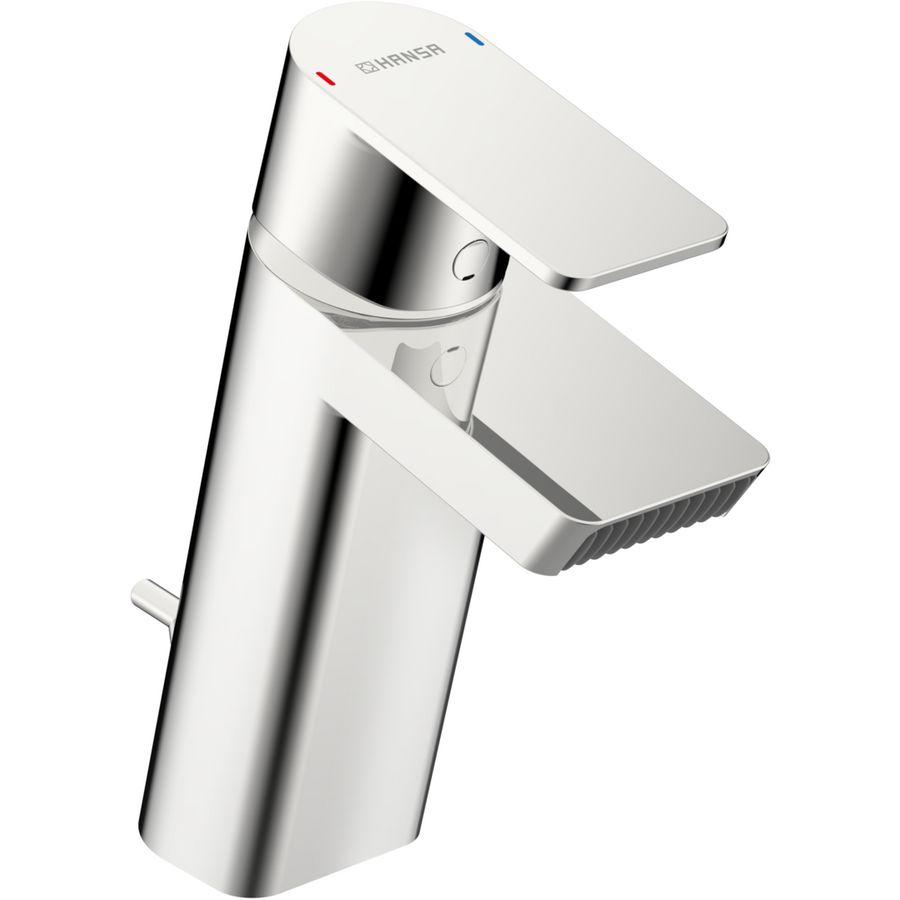 Stella wastafelmengkraan chroom sprong 111mm flex aansluiting incl. waste-inrichting