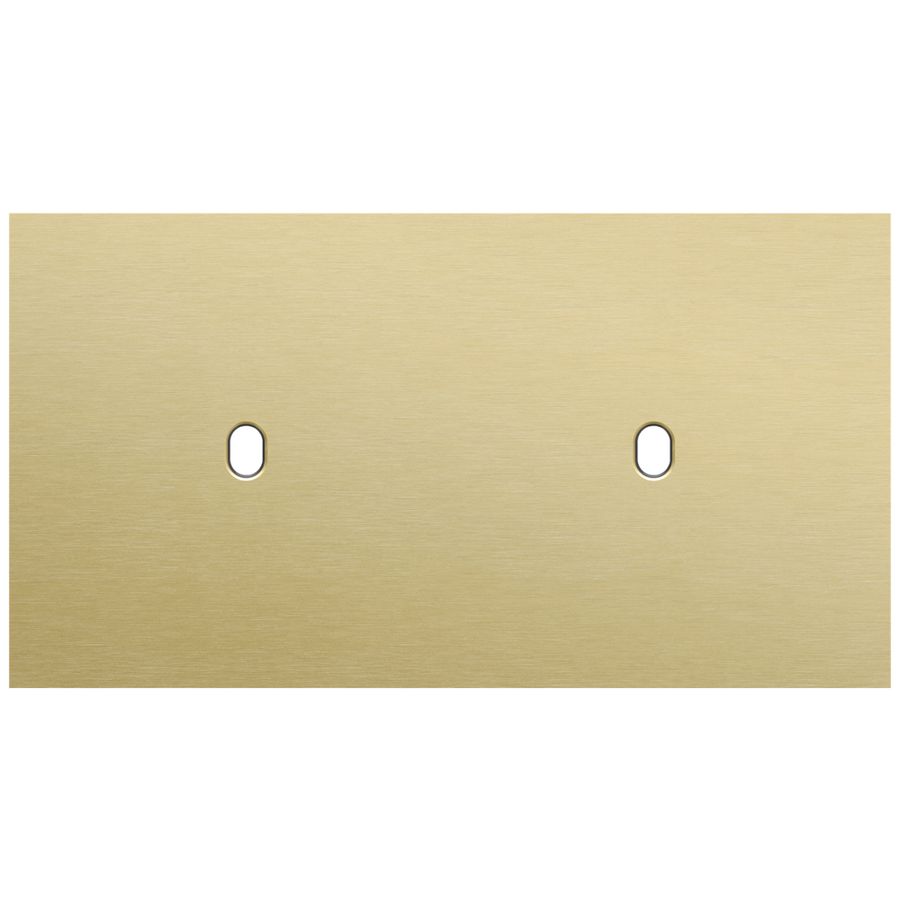 Tweevoudige afdekpl. horizontaal 71mm centerafstand twee enk