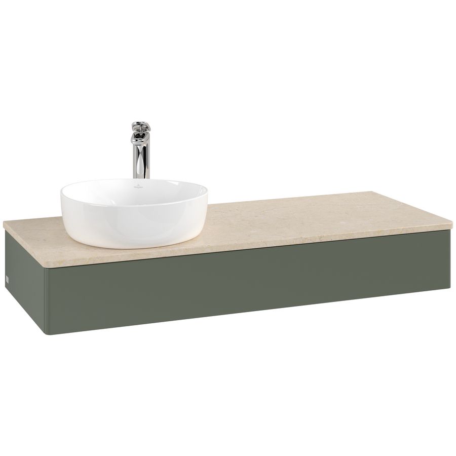Wastafelonderkast Antao 1200x190x500mm L.Green Matt Lacquer L11053HL
