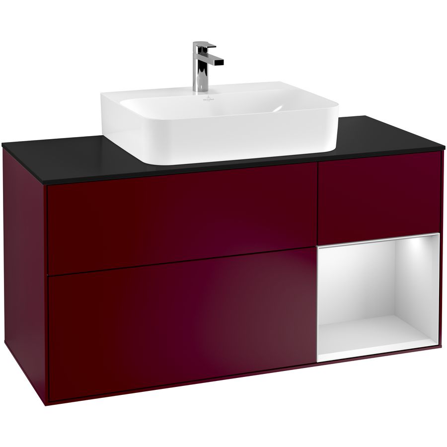 Wastafelonderkast Finion 1200x603x501mm Peony Matt Lacquer G172MTHB