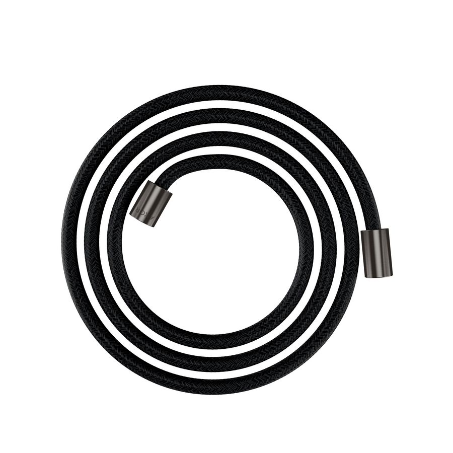 AXOR ShowerSolutions Textiel doucheslang 2 m met conische en cylindrische moer Brushed Black Chrome 28291340
