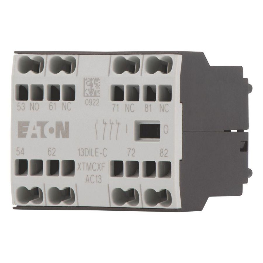 Hulpcontacten 1M+3V opbouw veertrekaansluiting
