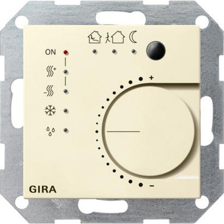 Thermostaat drukcontactinterface/F 4-voudig KNX System 55 creme wit