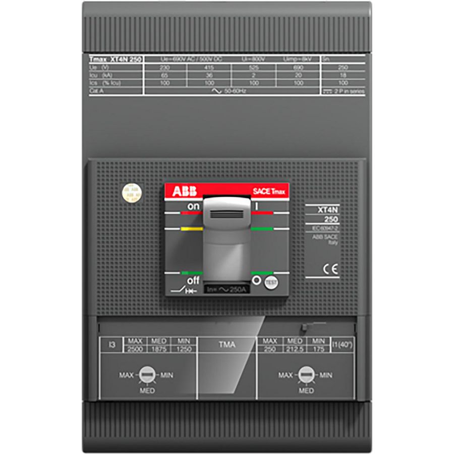 Vermogensschakelaar XT4N 250 TMF 150-1500 3p F F UL/CSA