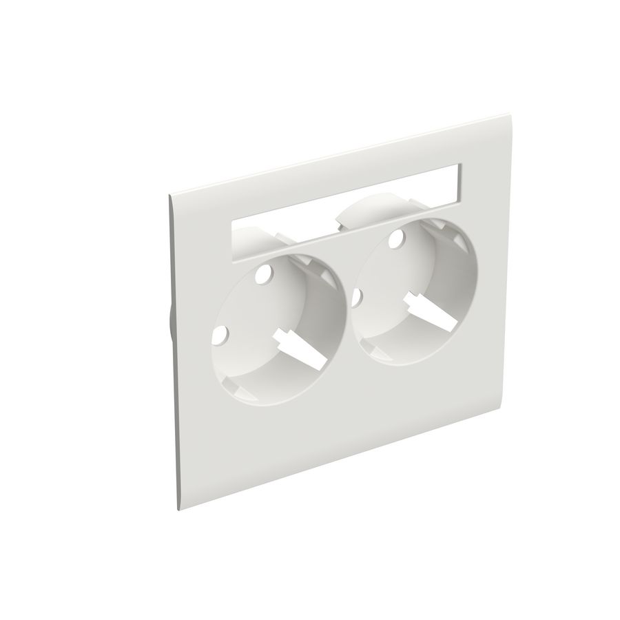Wandcontactdoos BM afdekplaat RAL9003 VVE=20