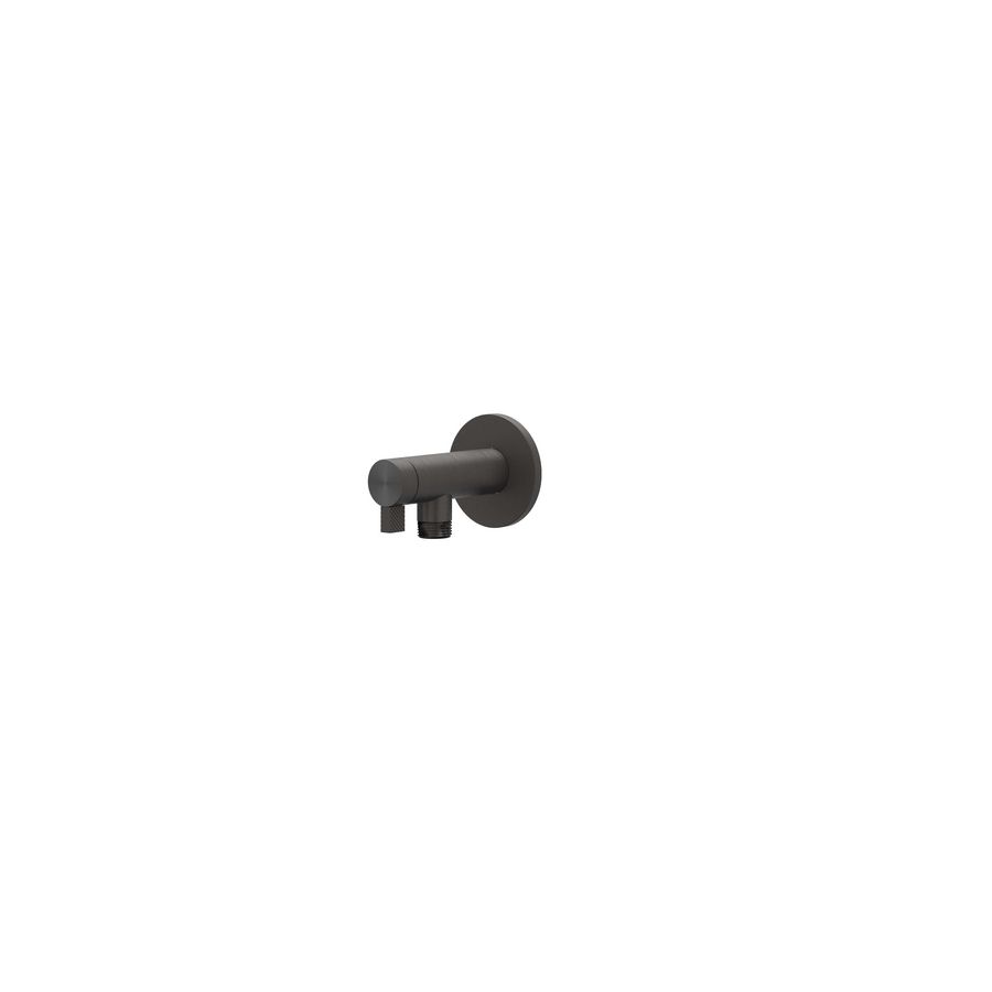 Hoekstopkraan TRIBE 1/2"x 3/8" rvs geborsteld carbon black