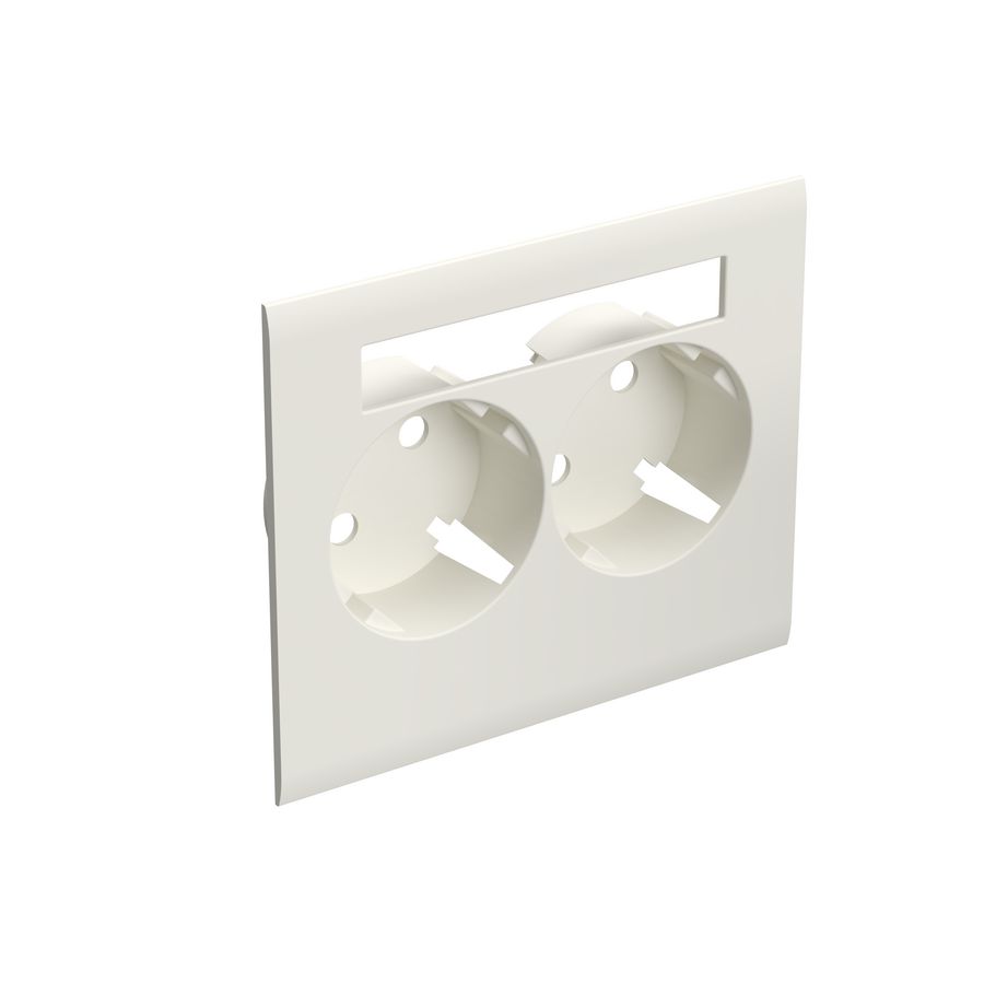 Wandcontactdoos BM afdekplaat RAL9010 VVE=20