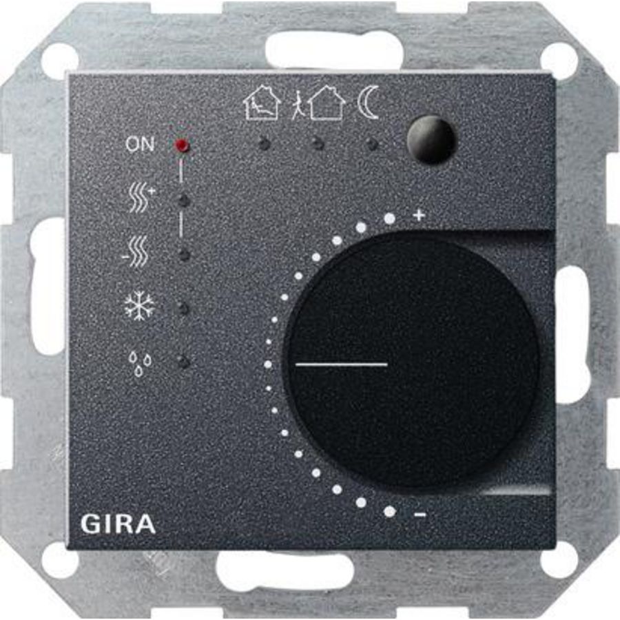 Thermostaat drukcontactinterface/F 4-voudig KNX System 55 antraciet
