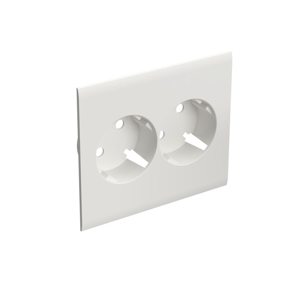 Wandcontactdoos UM afdekplaat RAL9003 VVE=20