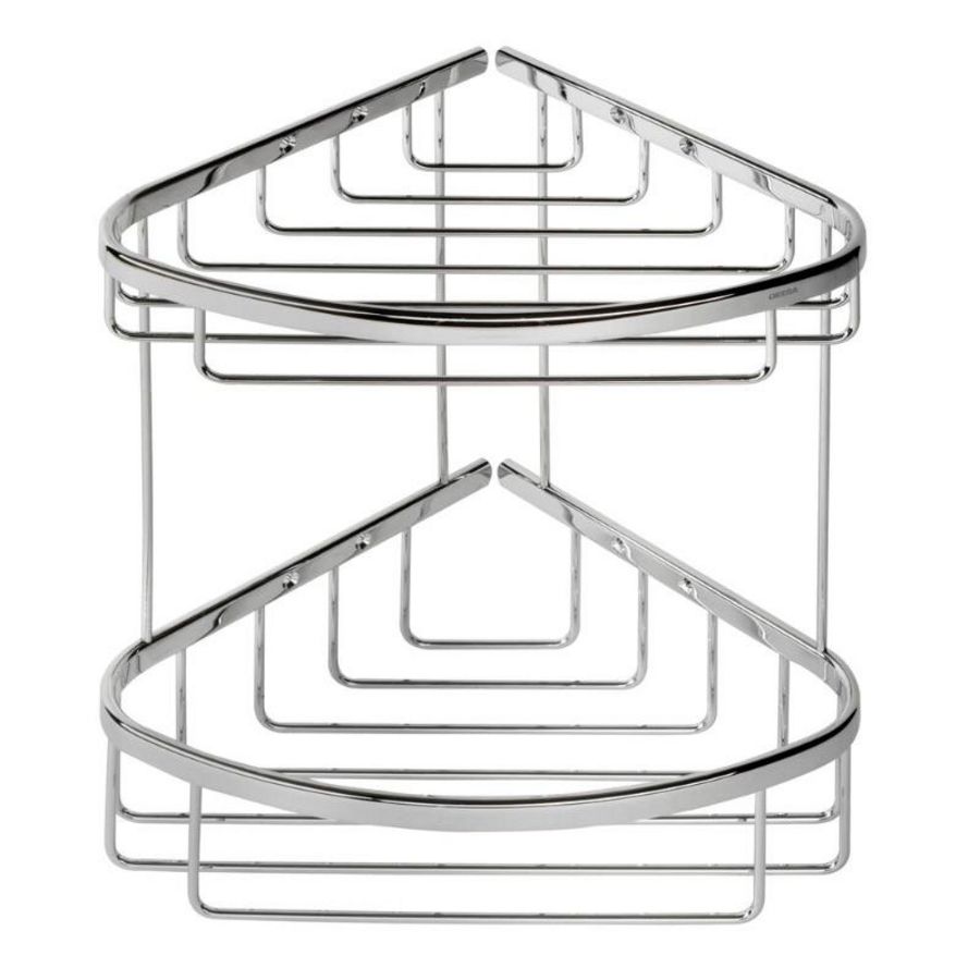 Fleshouder / doucherek chroom hoekmodel dubb. 224mm BASKET