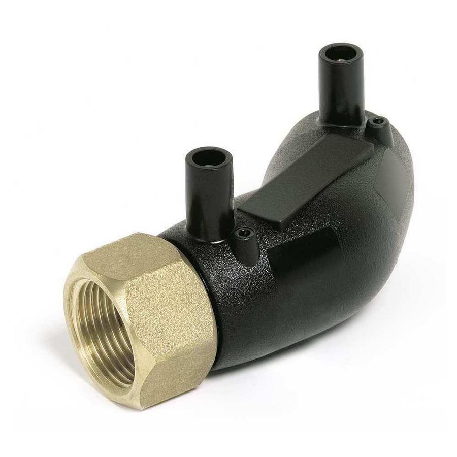 Schroefbus 45° ESM SMARTFUSE PE100/mess. elektrolas 40x1.1/2"bn.dr.