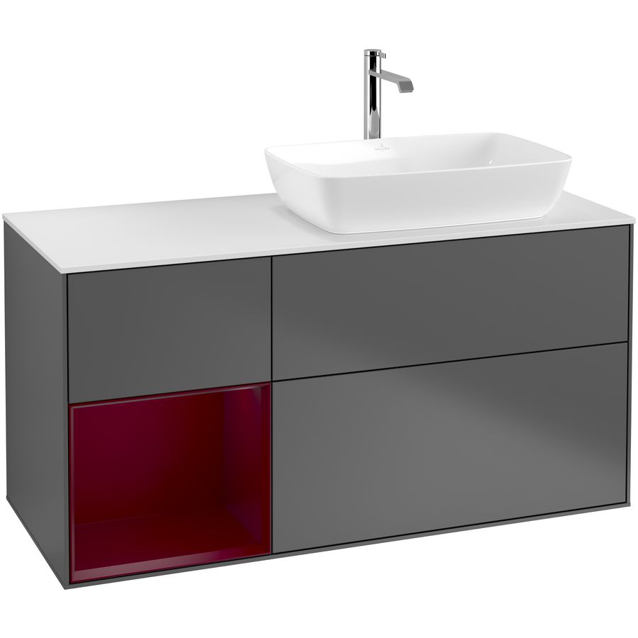 Wastafelonderkast Finion 1200x603x501mm Antr. Matt Lacquer G801HBGK