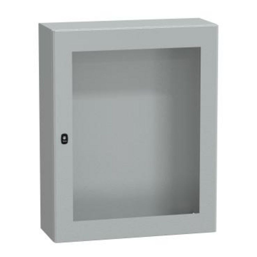 Kast Ruitdeur 1000x800x300mm IP66 IK08 RAL7035 Spacial S3D