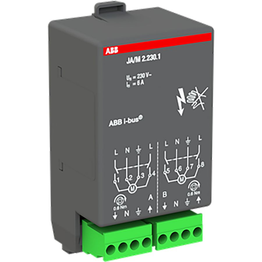 Jaloezie aktormodule KNX 2-voudig 2 x 230V AC