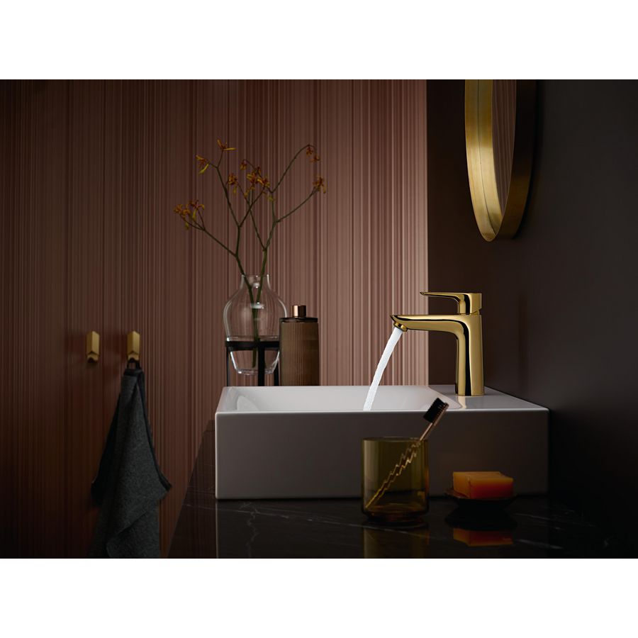 Wastafelmengkraan 110 1-hendel Talis E 71710990 polished gold optic