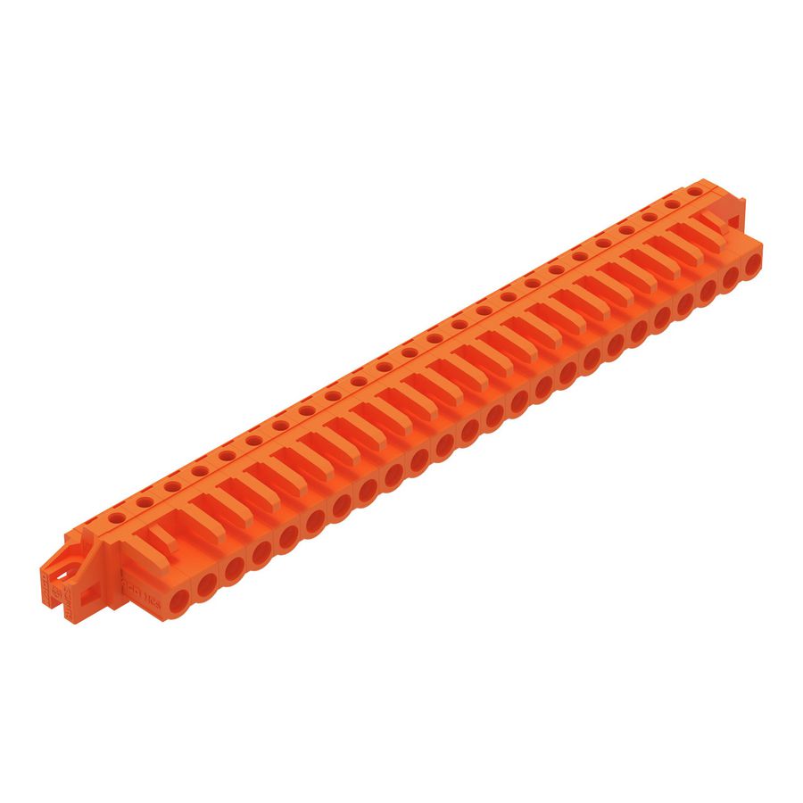 THT FE steker HA raster 5,08mm oranje 232-284/031-000 VVE=10