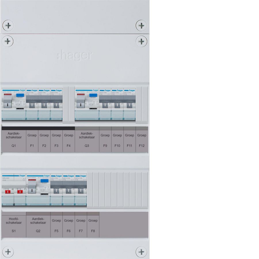 9-groepenverdeler, HS, 3x ALS 40A, 1f