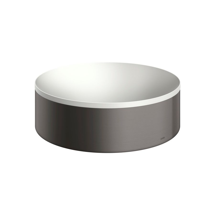 B&B waskom 300 zonder kraangat /overl wi-Brushed Black Chrome AX Suite