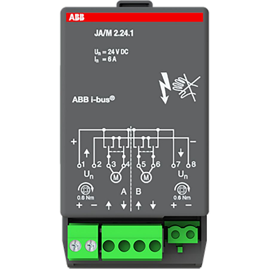 Jaloezie aktormodule KNX 2-voudig 2 x 24V DC