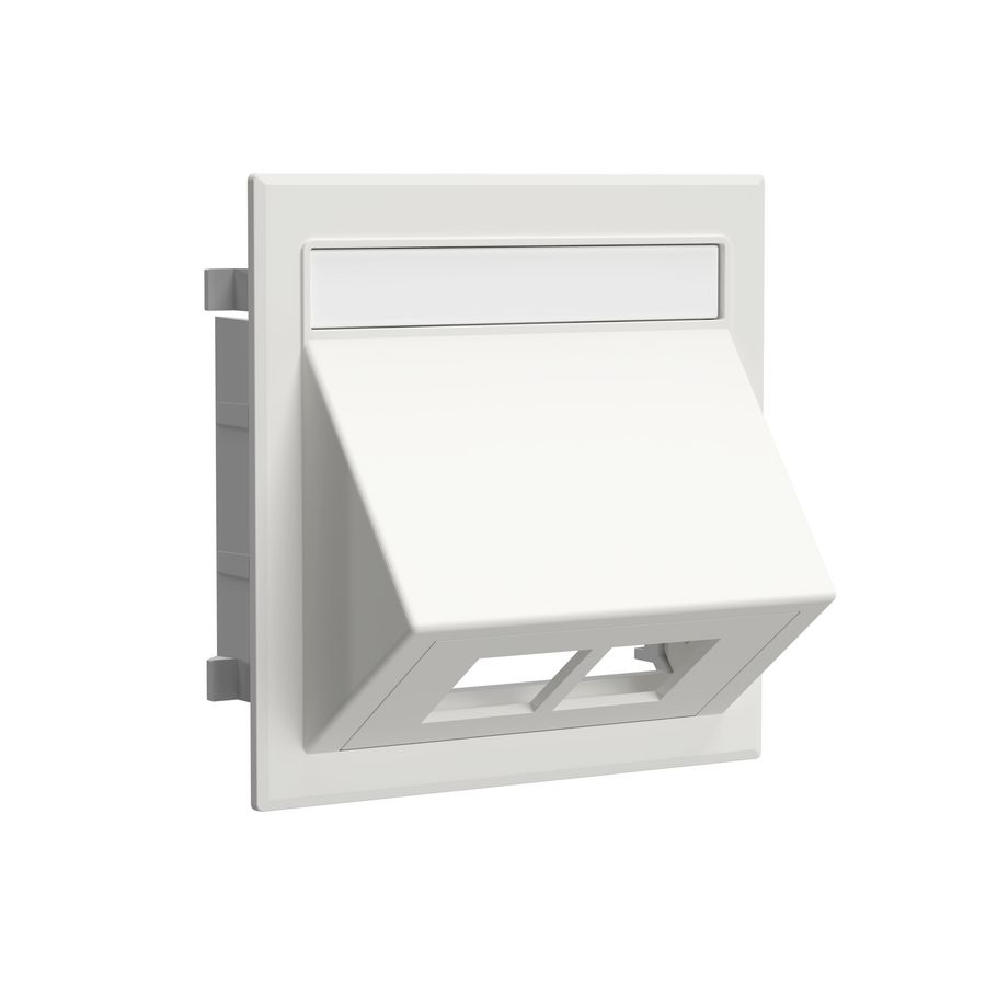 Data-aansluiting dubbel excl. RJ45-connector RAL9003 VVE=10