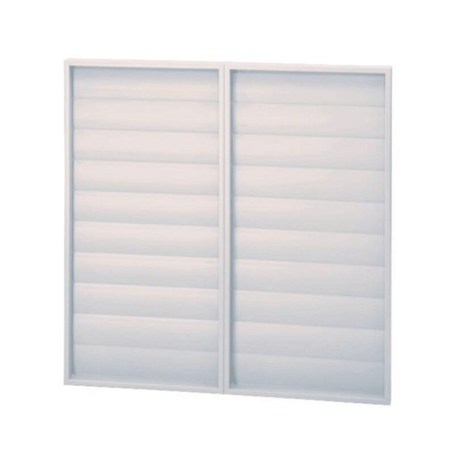 Jalouzieklep kunststof zelfsluitend 1040x1040mm PER-1000W lichtgrijs RAL7035