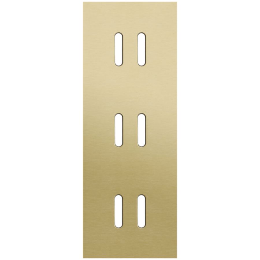 Drievoudige afdekpl. verticaal 71mm centerafstand drie tweev
