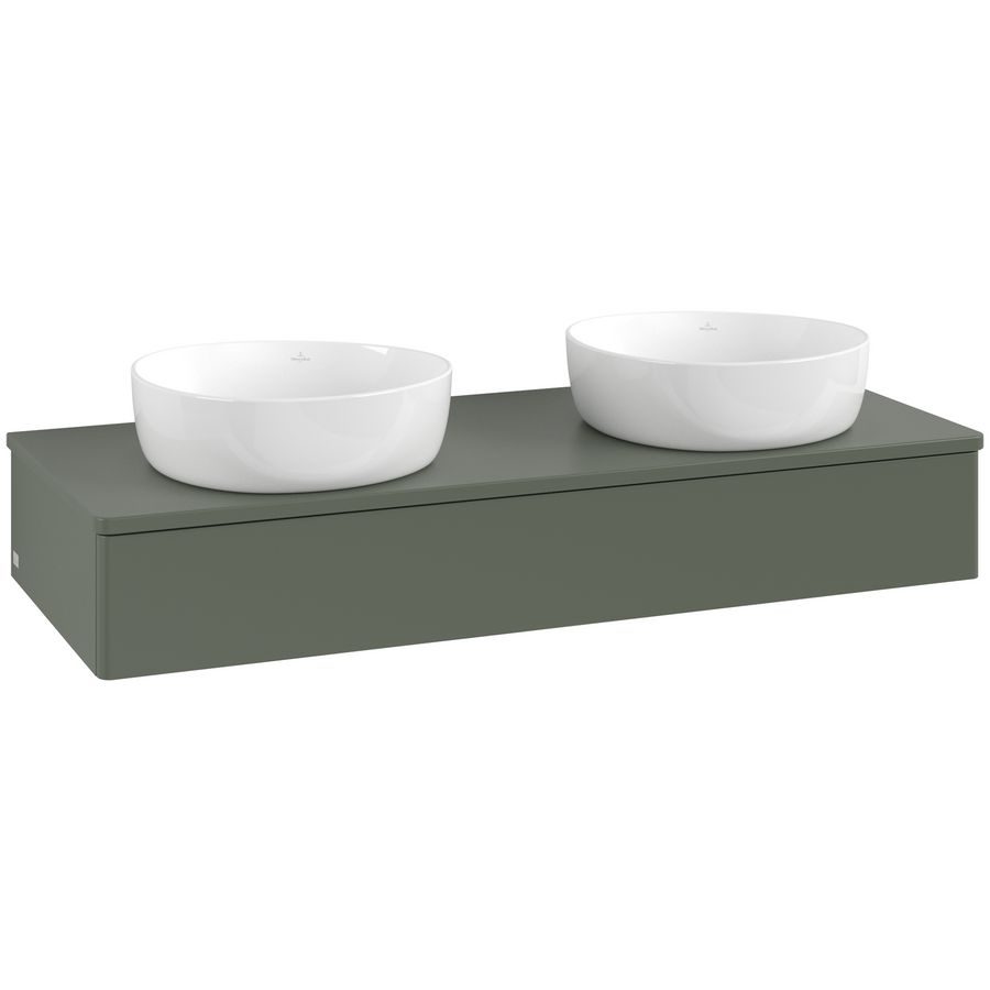 Wastafelonderkast Antao 1200x190x500mm L.Green Matt Lacquer L13010HL