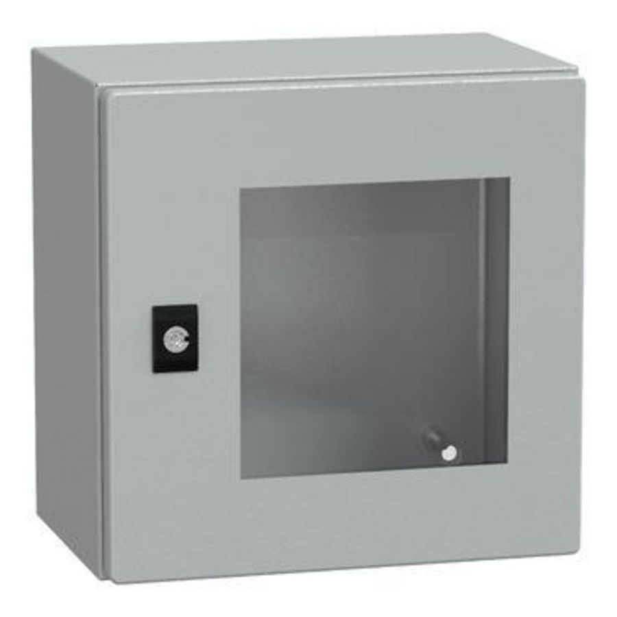 Deur 300x300x200mm IP66 / IK08 Transparant RAL70 Spacial CRN