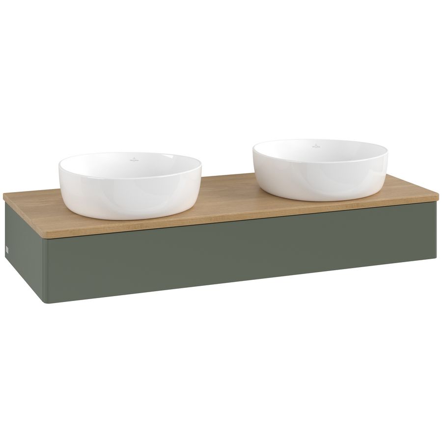 Wastafelonderkast Antao 1200x190x500mm L.Green Matt Lacquer L13011HL