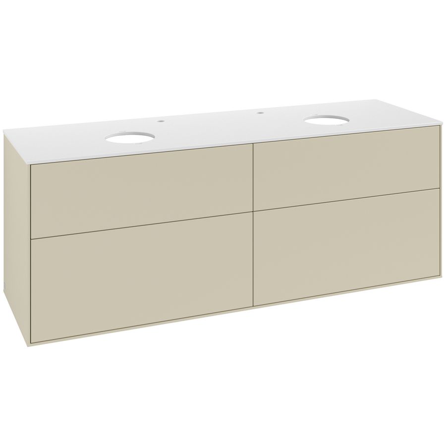 Wastafelonderkast Finion 1600x603x501mm S.Grey Matt Lacquer G96100HJ