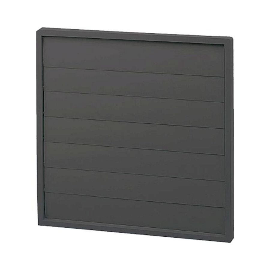 Jalouzieklep kunststof zelfsluitend 244x244mm PER-200EX zwart v.explosieveilige zone 1+2