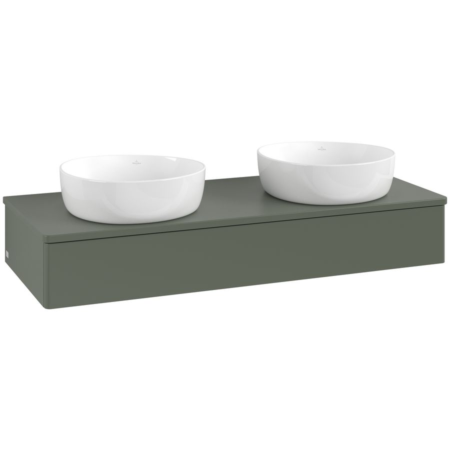 Wastafelonderkast Antao 1200x190x500mm L.Green Matt Lacquer L13050HL