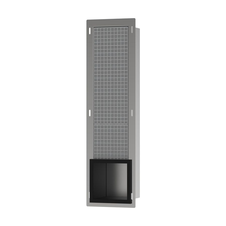 Wandbox XtraStoris inbouw toiletrolhouder 6 rollen mat zwart