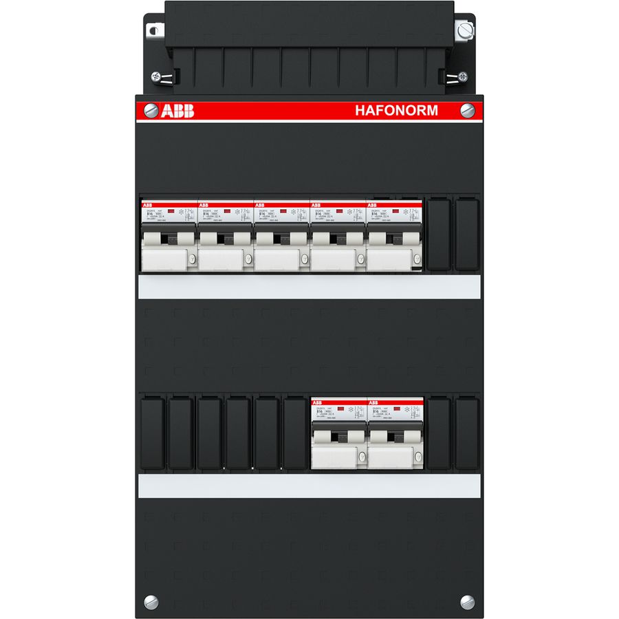 Installatiekast 7x 16A/30mA 3-f