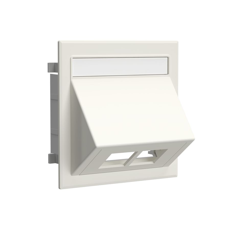 Data-aansluiting dubbel excl. RJ45-connector RAL9010 VVE=10