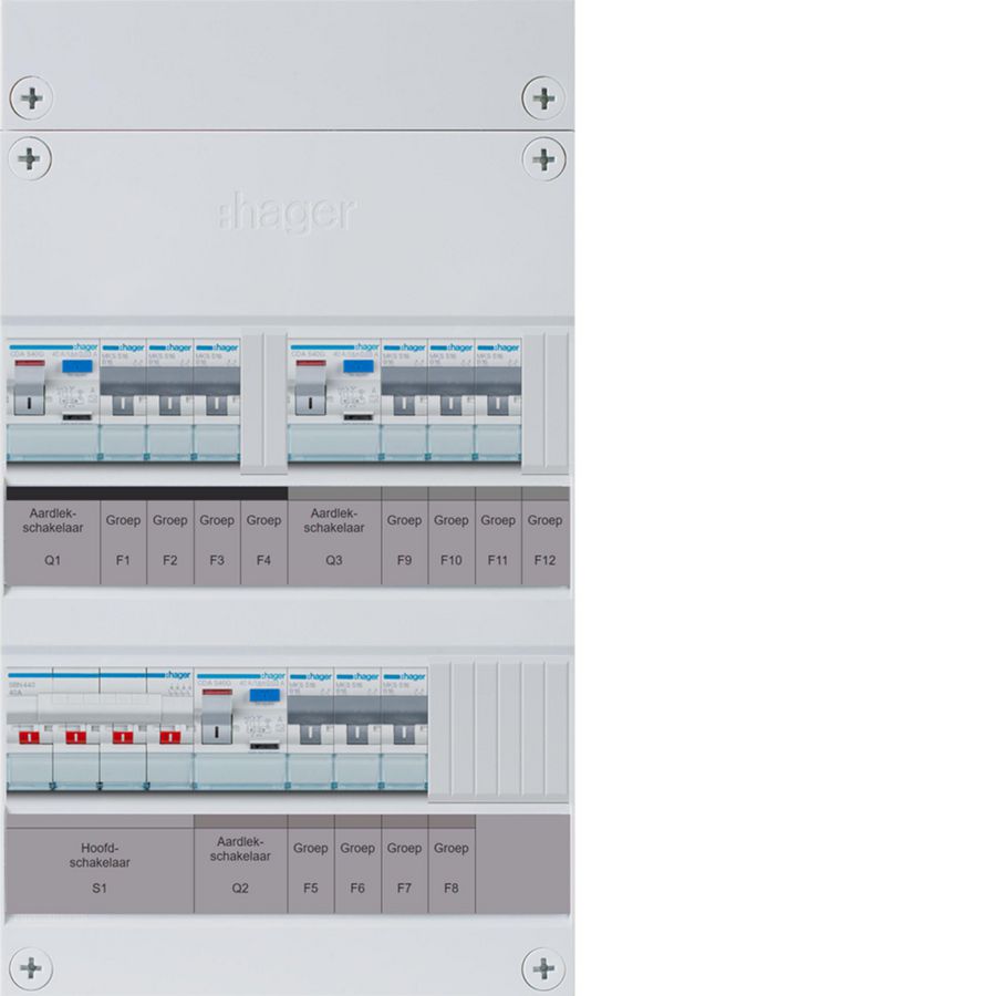 9-groepenverdeler, HS, 3x ALS 40A, 3f