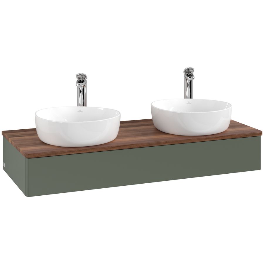 Wastafelonderkast Antao 1200x190x500mm L.Green Matt Lacquer L13052HL