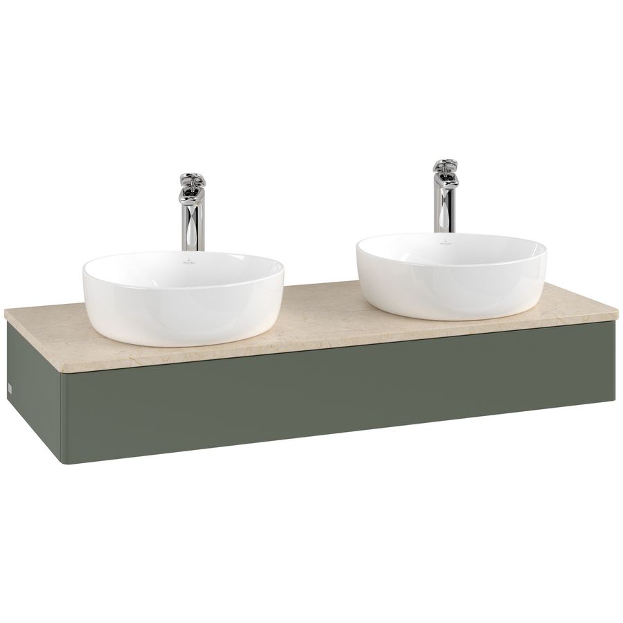 Wastafelonderkast Antao 1200x190x500mm L.Green Matt Lacquer L13053HL