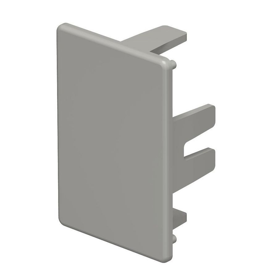 Eindstuk 30x45mm polyvinylchlorid steengrijs VVE=10