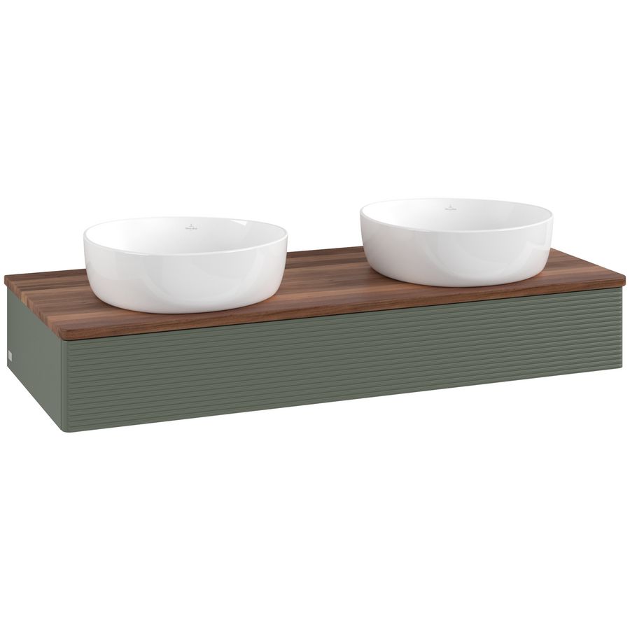 Wastafelonderkast Antao 1200x190x500mm L.Green Matt Lacquer L13112HL