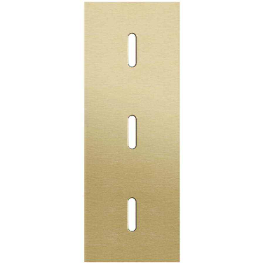 Drievoudige afdekpl. verticaal 71mm centerafstand drie enkel