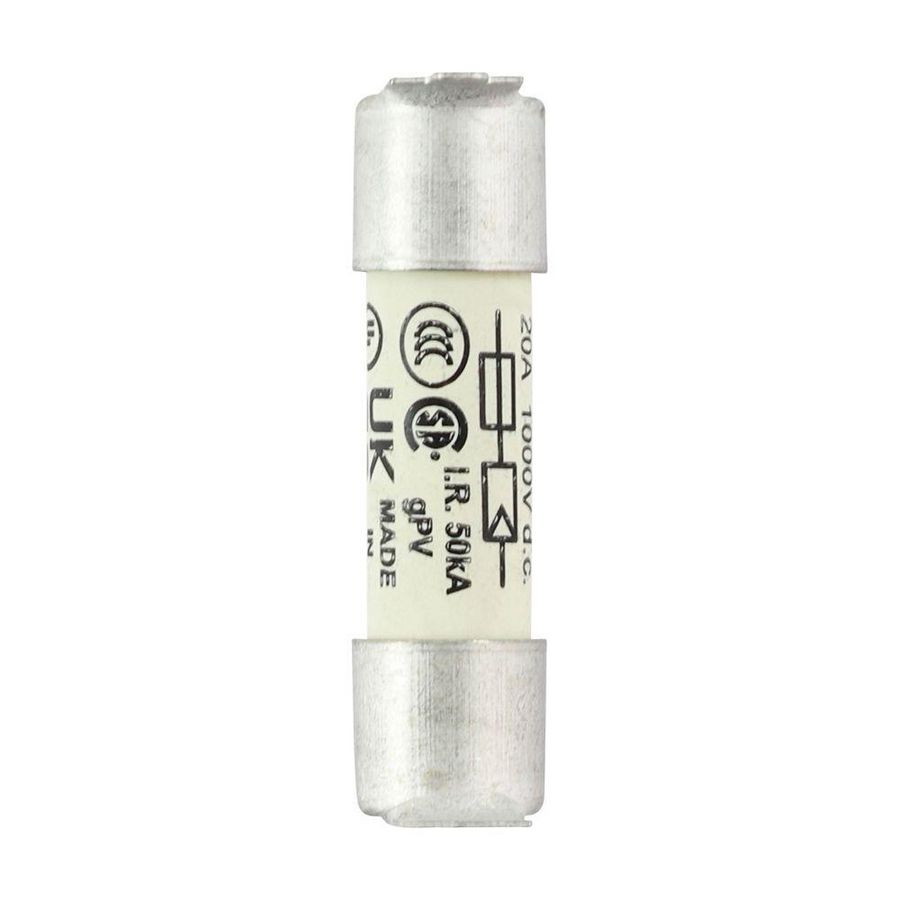 Zekering hoge snelheid 20A DC 1000V 50kA 60269-6 A 1 VVE=10