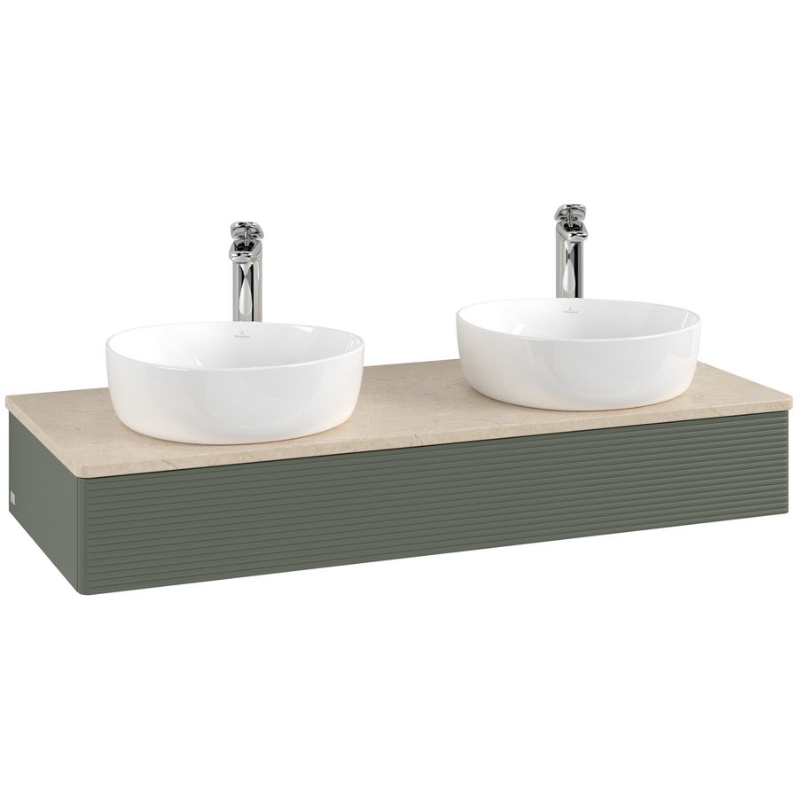 Wastafelonderkast Antao 1200x190x500mm L.Green Matt Lacquer L13153HL