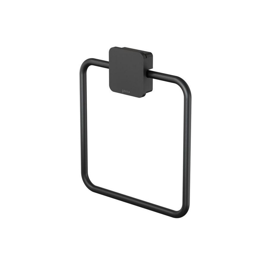 Handdoekring zwart TOPAZ