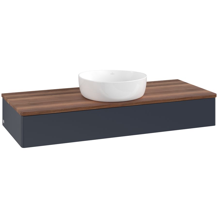 Wastafelonderkast Antao 1200x190x500mm Mid.Blue Matt Lacquer K10012HG