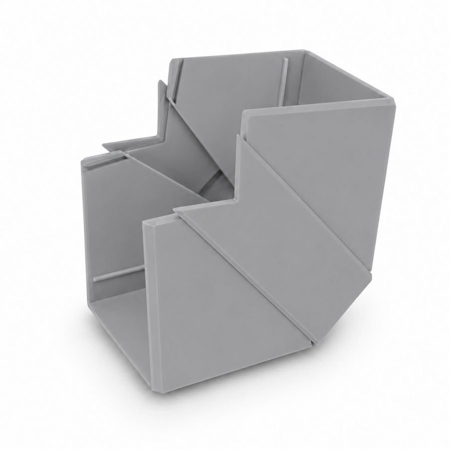 Buitenhoek 110X62mm grijs