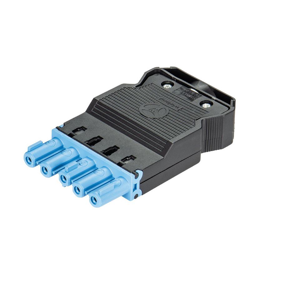 Kabelsteker GST18I5 female lichtblauw schroef VVE=50
